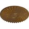 Ekena Millwork Shakuras Ceiling Medallion (For Canopies up to 5"), 19 3/4"OD x 1 3/8"P, Smokey Topaz Crackle CM20SHSTC - alternate 4